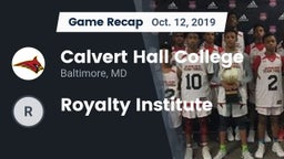 Recap: Calvert Hall College  vs. Royalty Institute 2019