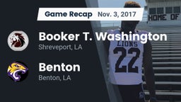 Recap: Booker T. Washington  vs. Benton  2017