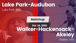 Matchup: Lake Park-Audubon vs. Walker-Hackensack-Akeley  2020
