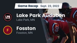 Recap: Lake Park Audubon  vs. Fosston  2022