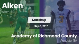 Matchup: Aiken vs. Academy of Richmond County  2017