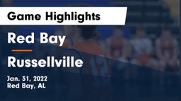 Red Bay  vs Russellville  Game Highlights - Jan. 31, 2022