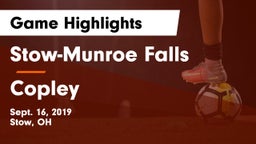 Stow-Munroe Falls  vs Copley  Game Highlights - Sept. 16, 2019