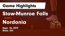 Stow-Munroe Falls  vs Nordonia  Game Highlights - Sept. 18, 2019