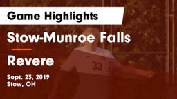 Stow-Munroe Falls  vs Revere  Game Highlights - Sept. 23, 2019