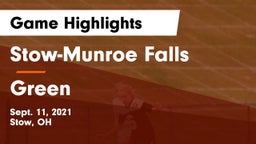 Stow-Munroe Falls  vs Green  Game Highlights - Sept. 11, 2021