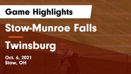 Stow-Munroe Falls  vs Twinsburg  Game Highlights - Oct. 6, 2021