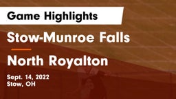 Stow-Munroe Falls  vs North Royalton Game Highlights - Sept. 14, 2022