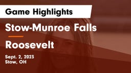 Stow-Munroe Falls  vs Roosevelt  Game Highlights - Sept. 2, 2023
