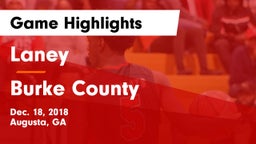 Laney  vs Burke County  Game Highlights - Dec. 18, 2018