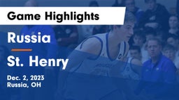 Russia  vs St. Henry  Game Highlights - Dec. 2, 2023