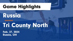 Russia  vs Tri County North Game Highlights - Feb. 27, 2024