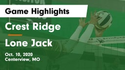 Crest Ridge  vs Lone Jack  Game Highlights - Oct. 10, 2020