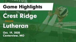 Crest Ridge  vs Lutheran  Game Highlights - Oct. 19, 2020