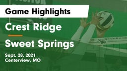 Crest Ridge  vs Sweet Springs Game Highlights - Sept. 28, 2021