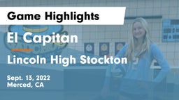 El Capitan  vs Lincoln High Stockton Game Highlights - Sept. 13, 2022