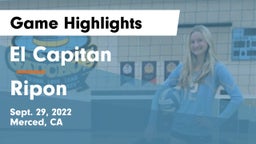 El Capitan  vs Ripon  Game Highlights - Sept. 29, 2022