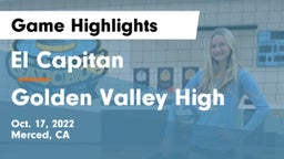 El Capitan  vs Golden Valley High Game Highlights - Oct. 17, 2022