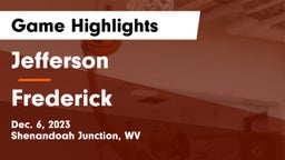 Jefferson  vs Frederick  Game Highlights - Dec. 6, 2023