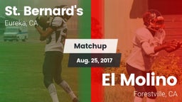 Matchup: St. Bernard's vs. El Molino  2017