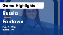 Russia  vs Fairlawn  Game Highlights - Feb. 3, 2018