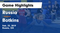 Russia  vs Botkins  Game Highlights - Feb. 23, 2019
