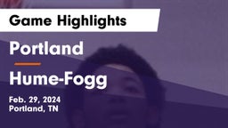 Portland  vs Hume-Fogg  Game Highlights - Feb. 29, 2024