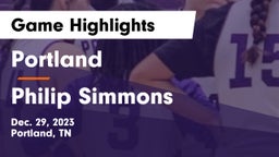 Portland  vs Philip Simmons Game Highlights - Dec. 29, 2023