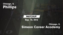 Matchup: Phillips vs. Simeon Career Academy  2016