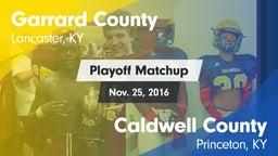 Matchup: Garrard County vs. Caldwell County  2016
