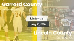 Matchup: Garrard County vs. Lincoln County  2018