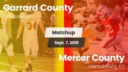 Matchup: Garrard County vs. Mercer County  2018