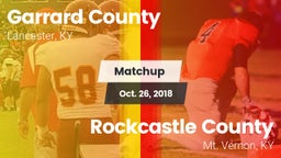 Matchup: Garrard County vs. Rockcastle County  2018