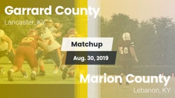 Matchup: Garrard County vs. Marion County  2019