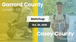 Matchup: Garrard County vs. Casey County  2020