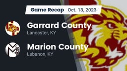 Recap: Garrard County  vs. Marion County  2023