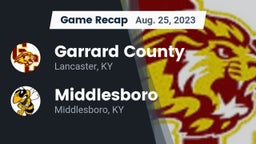 Recap: Garrard County  vs. Middlesboro  2023