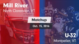 Matchup: Mill River vs. U-32  2016