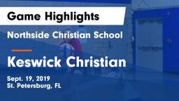 Northside Christian School vs Keswick Christian  Game Highlights - Sept. 19, 2019