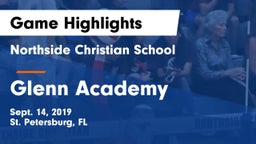 Northside Christian School vs Glenn Academy Game Highlights - Sept. 14, 2019