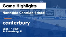 Northside Christian School vs canterbury Game Highlights - Sept. 17, 2020