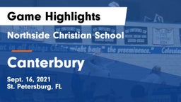 Northside Christian School vs Canterbury  Game Highlights - Sept. 16, 2021