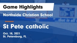 Northside Christian School vs St Pete catholic Game Highlights - Oct. 18, 2021