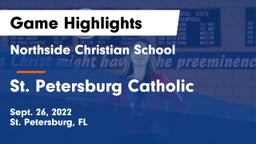 Northside Christian School vs St. Petersburg Catholic  Game Highlights - Sept. 26, 2022
