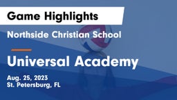 Northside Christian School vs Universal Academy Game Highlights - Aug. 25, 2023