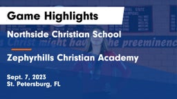 Northside Christian School vs Zephyrhills Christian Academy Game Highlights - Sept. 7, 2023