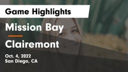 Mission Bay  vs Clairemont Game Highlights - Oct. 4, 2022