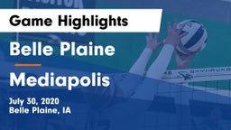 Belle Plaine  vs Mediapolis  Game Highlights - July 30, 2020