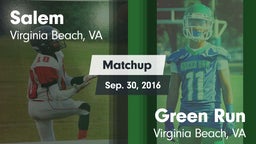 Matchup: Salem vs. Green Run  2016