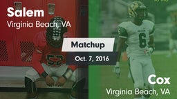 Matchup: Salem vs. Cox  2016